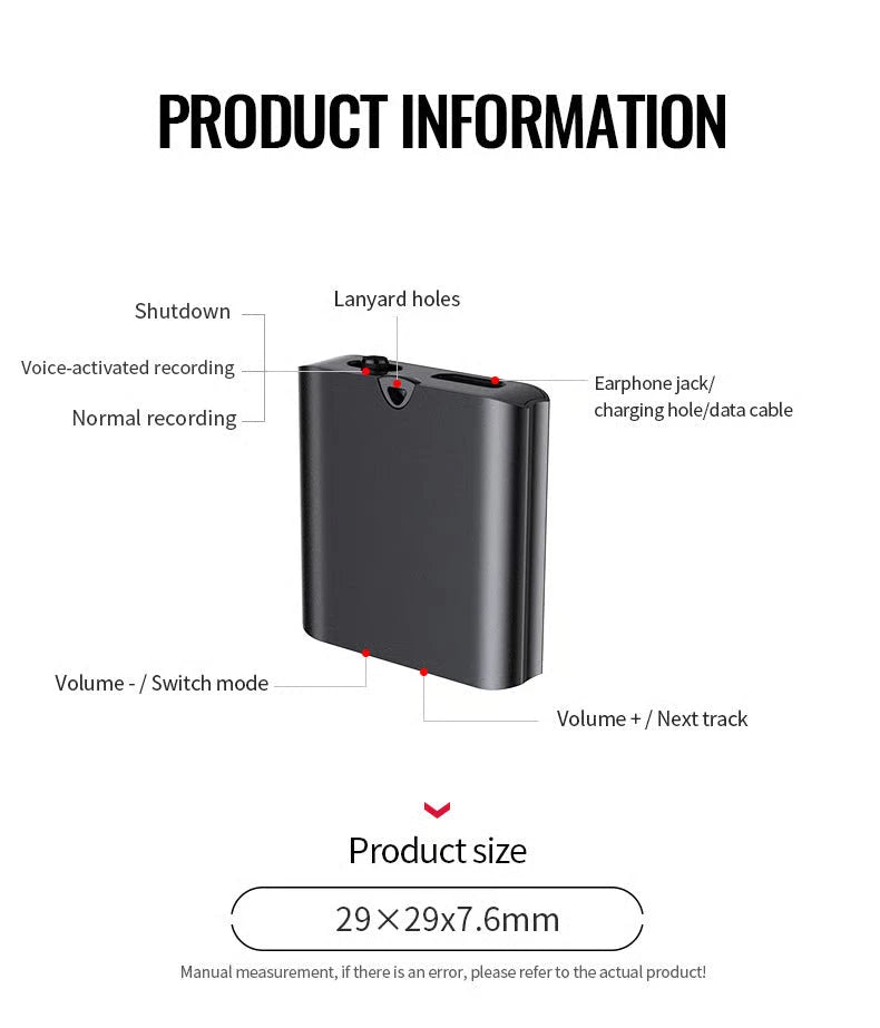 Spy Magnetic Voice Recorder