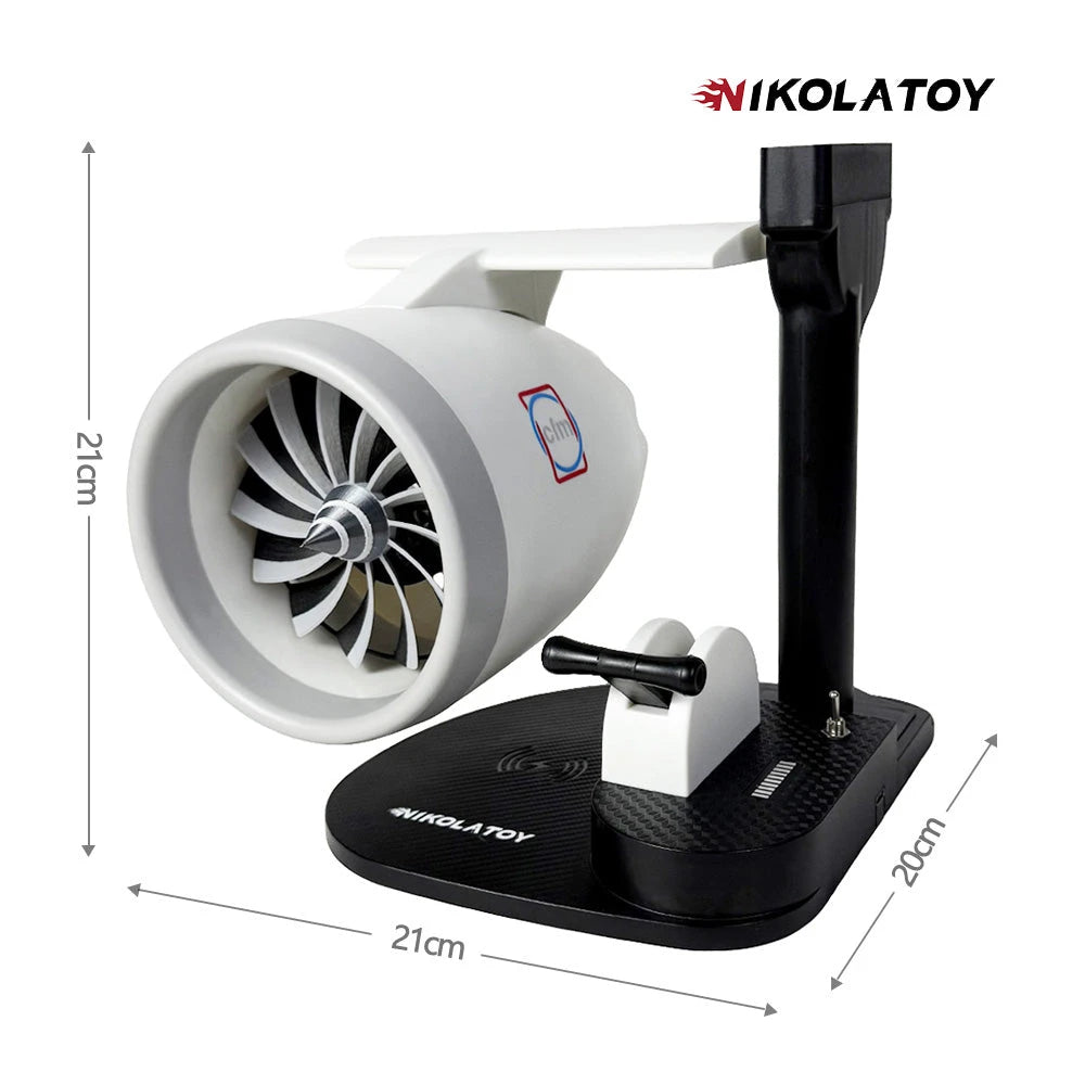 Desktop JetFan with Phone Charging Base