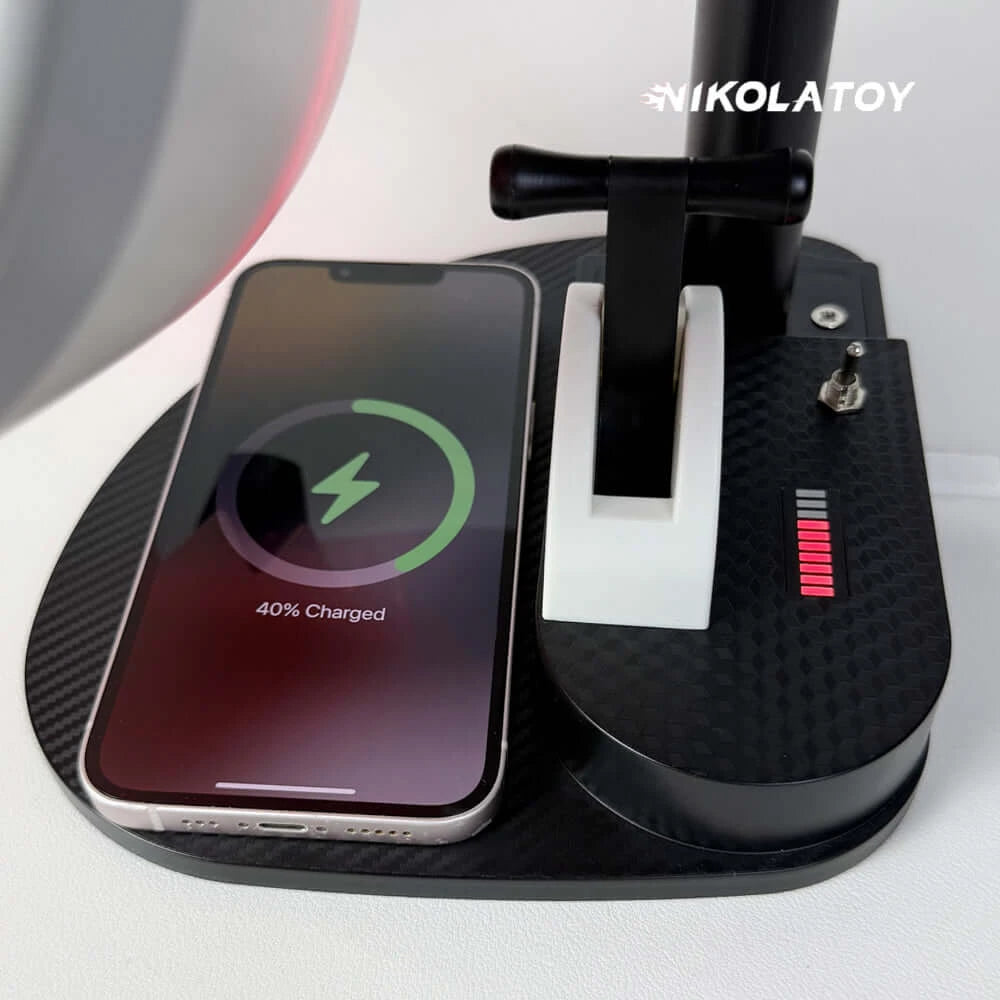 Desktop JetFan with Phone Charging Base