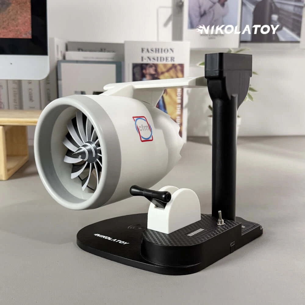 Desktop JetFan with Phone Charging Base
