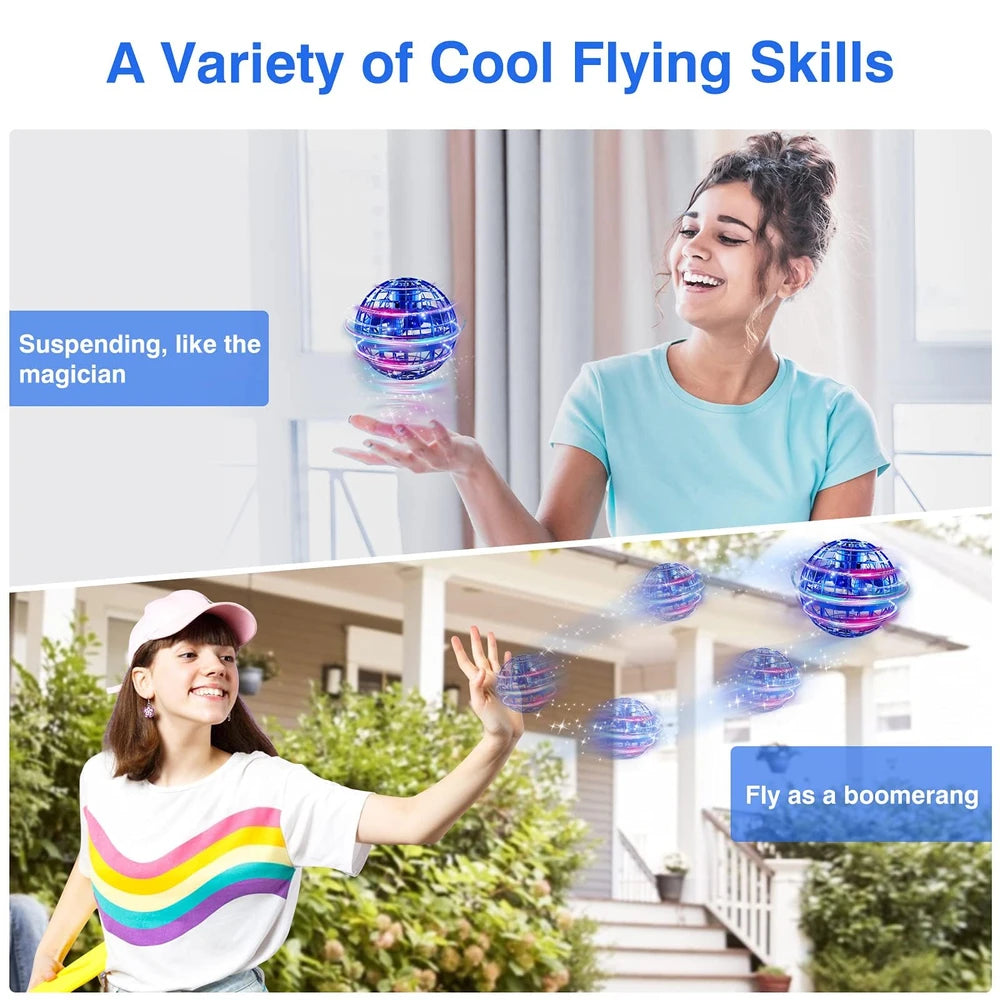 SpinFly LED Orb mini Drone