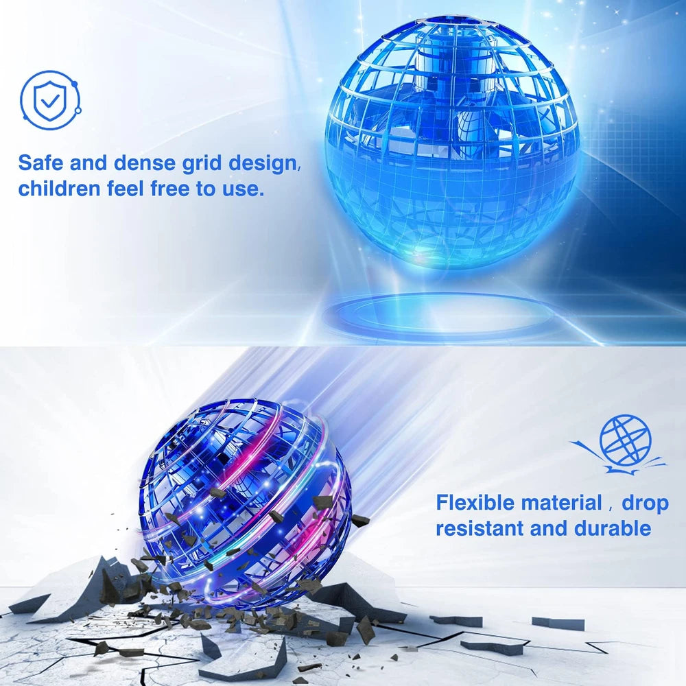 SpinFly LED Orb mini Drone