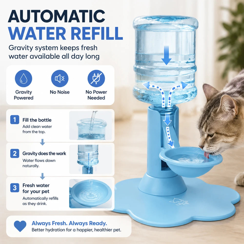 PetFlow Automatic Gravity Pet Water Dispenser