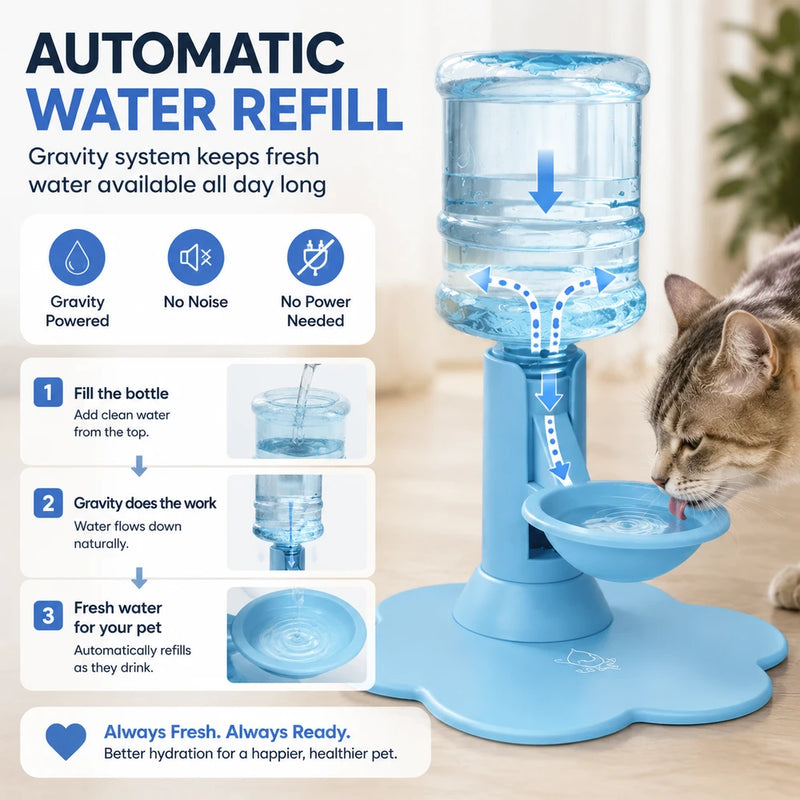 PetFlow Automatic Gravity Pet Water Dispenser