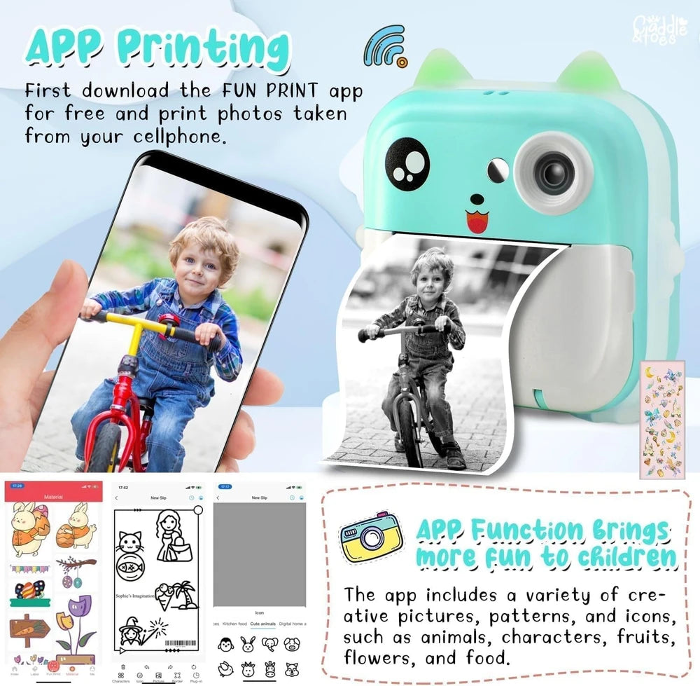 Kidszone Instant Print Camera