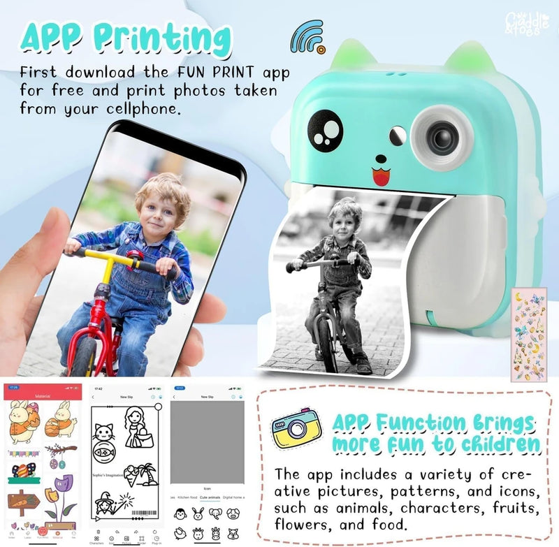 Kidszone Instant Print Camera