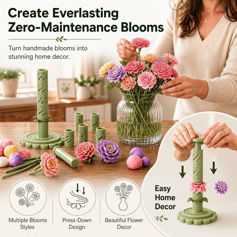 Clay Bloom Maker – 3D Flower Craft Kit