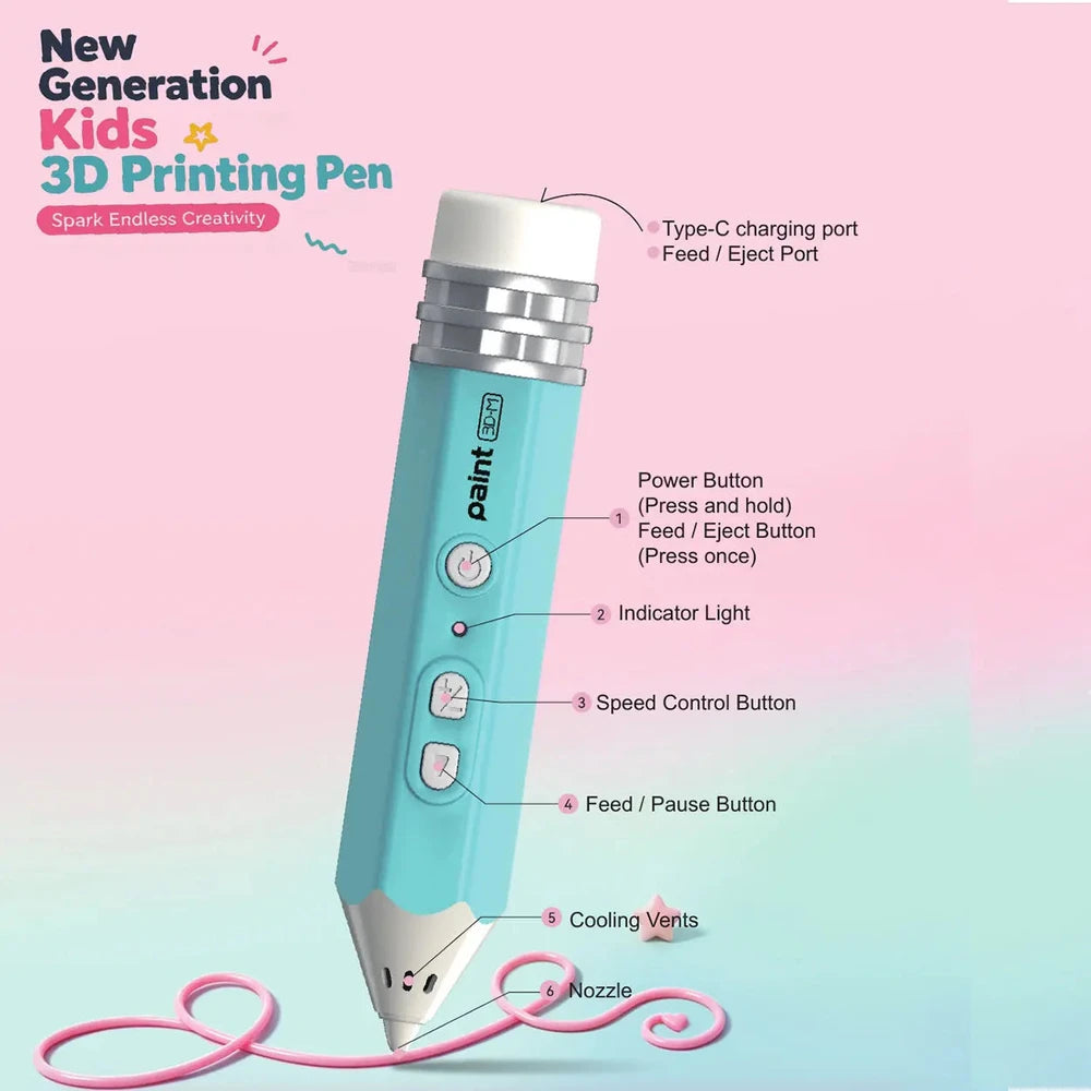Cordless 3D Printing Pen