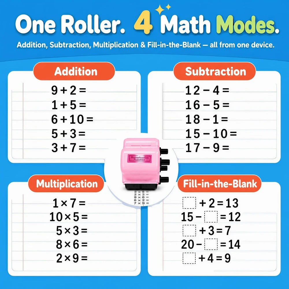 GoldenEgg Math Roller Stamp