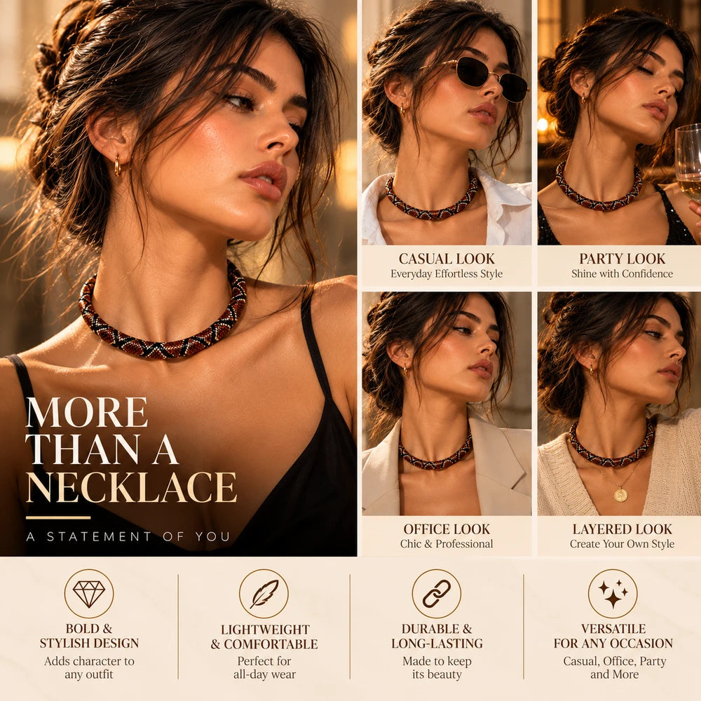 Braided Snake Chain Necklace