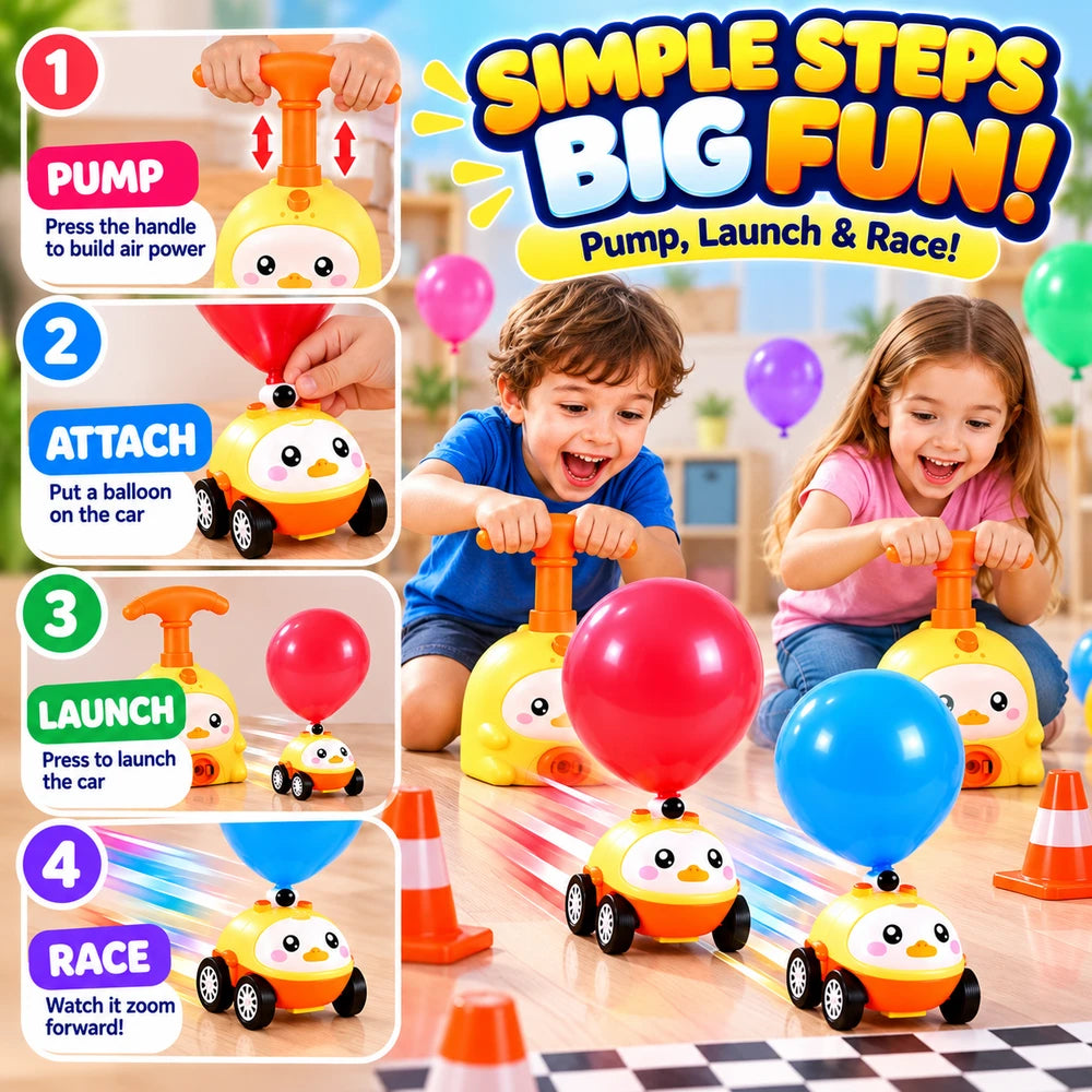 Balloon Powered Launcher Car Toy
