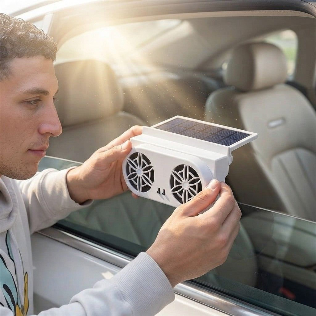 Solar Powered Car Ventilator Fan